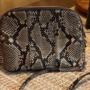 Michael Kors snake skin crossbody bag